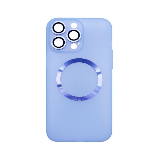 Capa Magnética com Lente de Câmara para Apple iPhone 14 Pro Max Azul